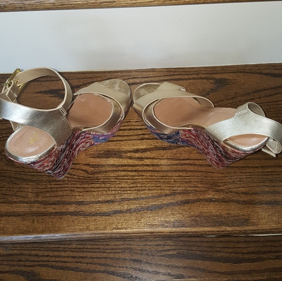 Gold with Multi color Wedges - Picture 4 of 8